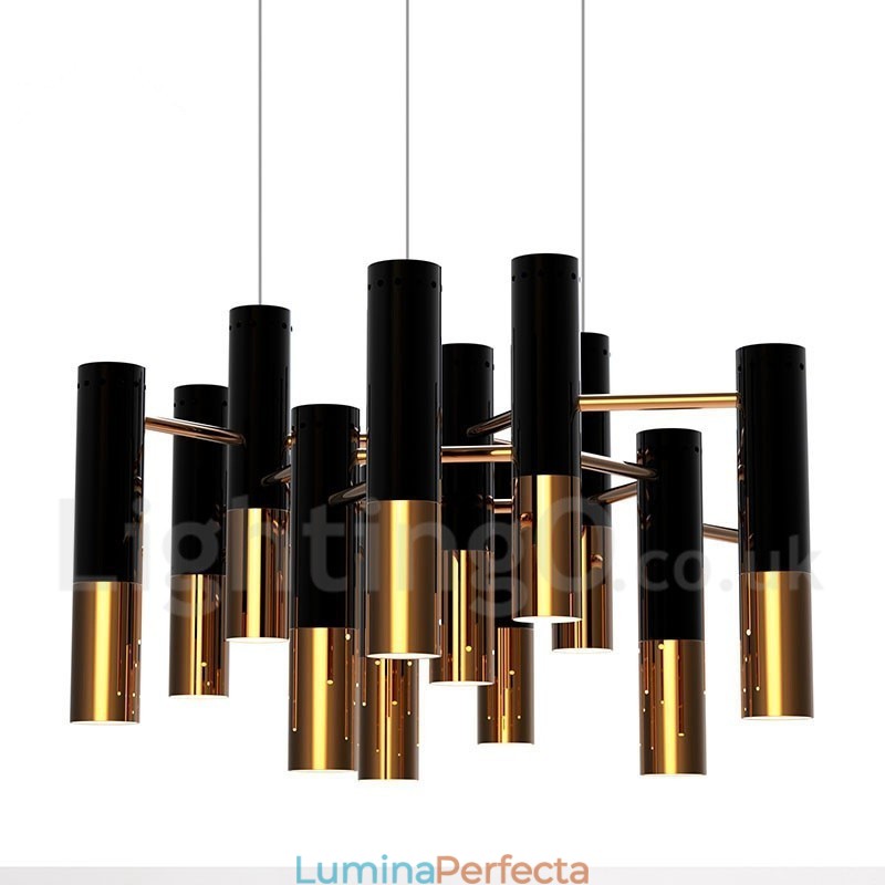 Candelabru modern, contemporan, cu 13 lumini, lampă cu un singur nivel