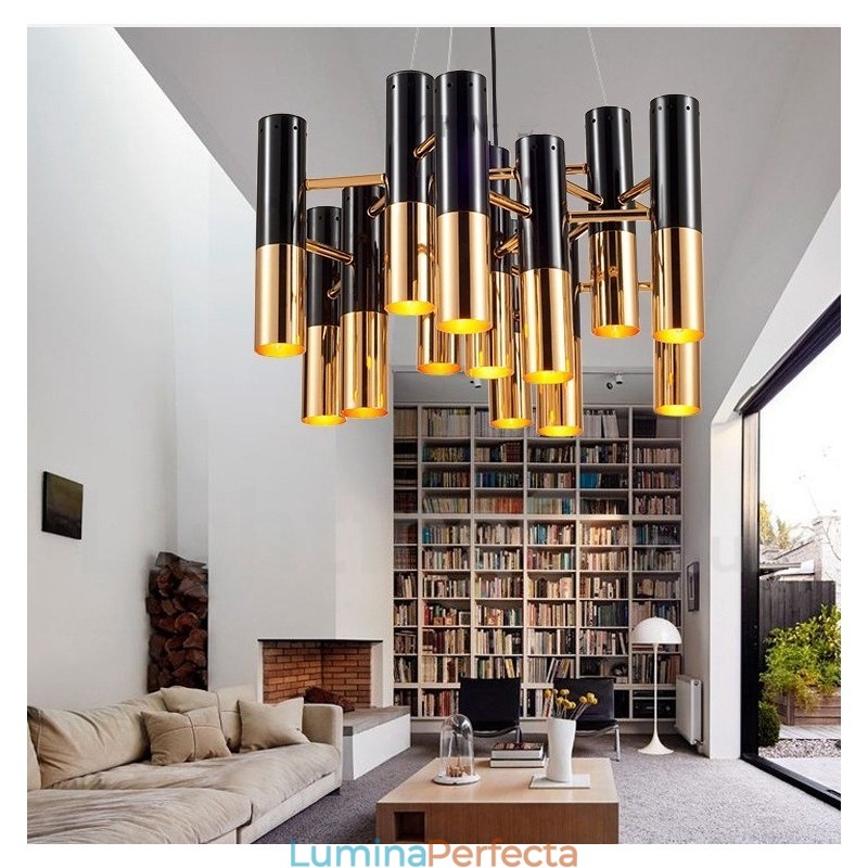 Candelabru modern, contemporan, cu 13 lumini, lampă cu un singur nivel