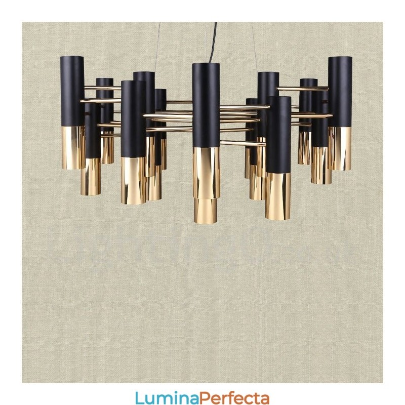 Candelabru modern, contemporan, cu 19 lumini, lampă cu un singur nivel
