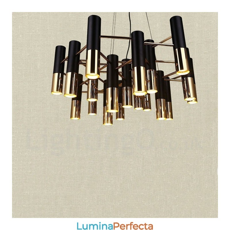 Candelabru modern, contemporan, cu 19 lumini, lampă cu un singur nivel