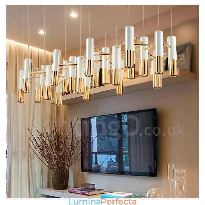 Candelabru modern contemporan cu 22 de lumini Lampă cu un singur nivel