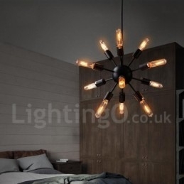 Candelabru Sputnik retro vintage cu 12 lumini