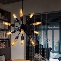 Candelabru Sputnik retro vintage cu 12 lumini