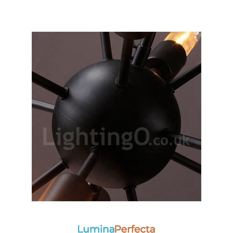 Candelabru Sputnik retro vintage cu 12 lumini