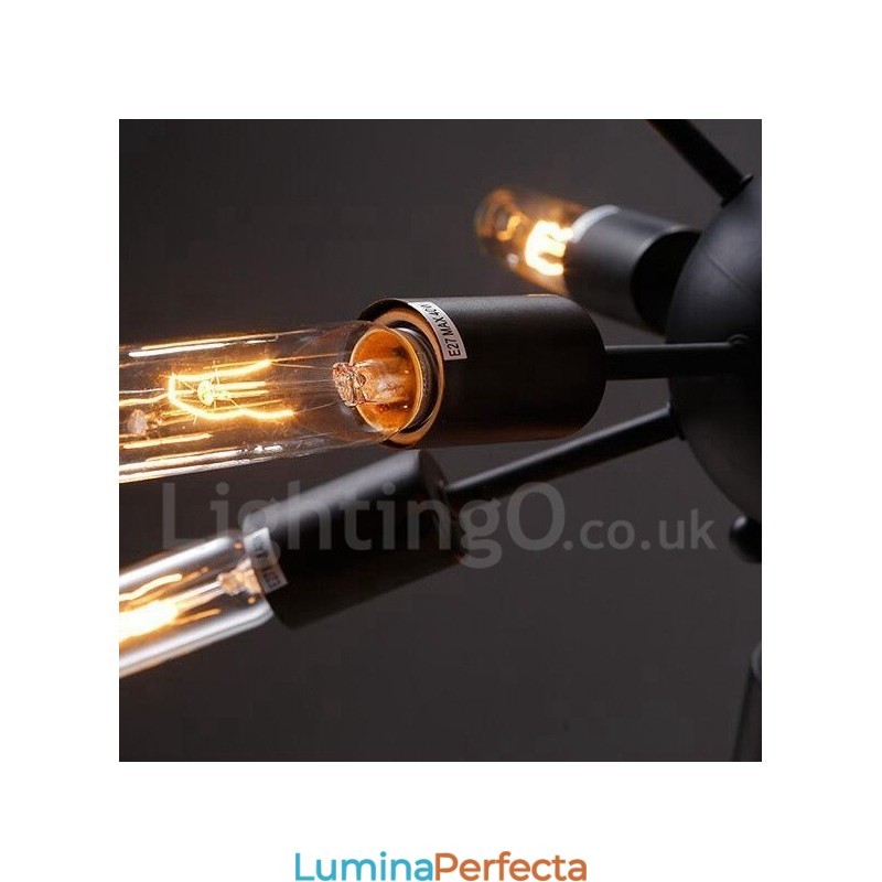 Candelabru Sputnik retro vintage cu 12 lumini