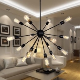 Candelabru vintage retro Sputnik cu 16 lumini