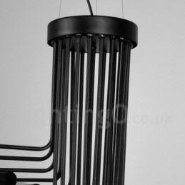 Candelabru negru cu 26 de lumini, retro, epocă, modernă, contemporană