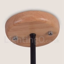 Candelabru din lemn cu un singur nivel, cu 3 lumini, stil modern și contemporan