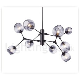 Candelabru cu abajur din sticlă în stil modern și contemporan