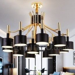 Candelabru cu 15 lumini, 2 niveluri, în stil modern și contemporan