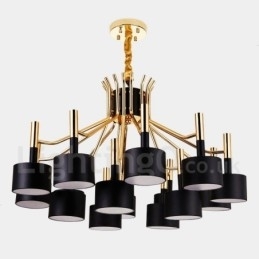 Candelabru cu 15 lumini, 2 niveluri, în stil modern și contemporan