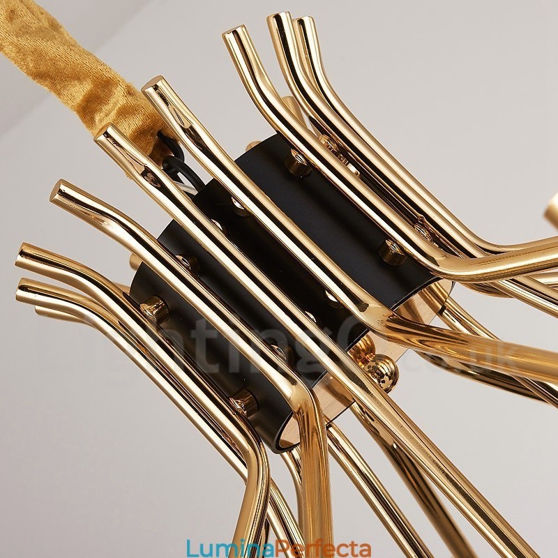 Candelabru cu 15 lumini, 2 niveluri, în stil modern și contemporan