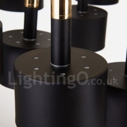 Candelabru cu 15 lumini, 2 niveluri, în stil modern și contemporan