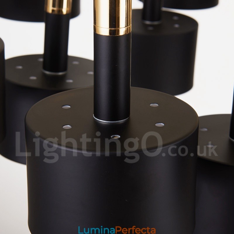 Candelabru cu 15 lumini, 2 niveluri, în stil modern și contemporan