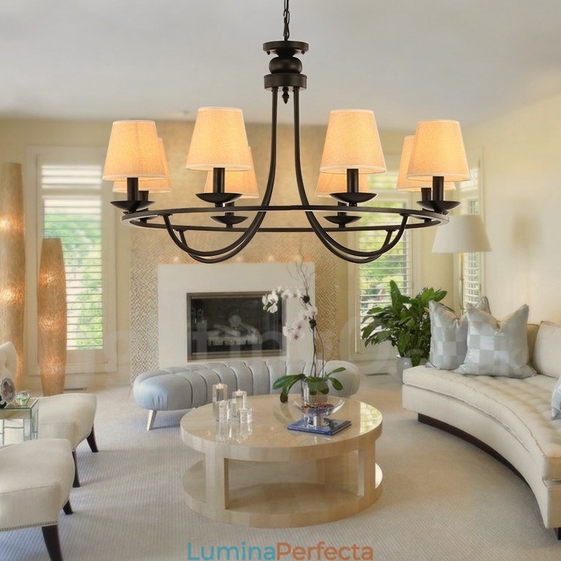 Candelabru Retro Country cu 8 lumini