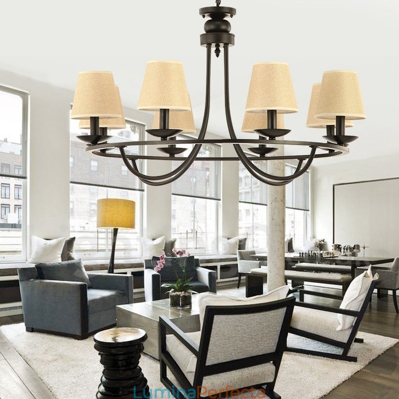 Candelabru Retro Country cu 8 lumini