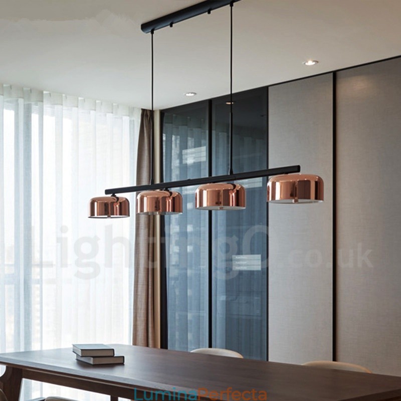 Candelabru cu 4 lumini, un singur nivel, modern și contemporan rotativ