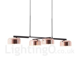 Candelabru cu 4 lumini, un singur nivel, modern și contemporan rotativ