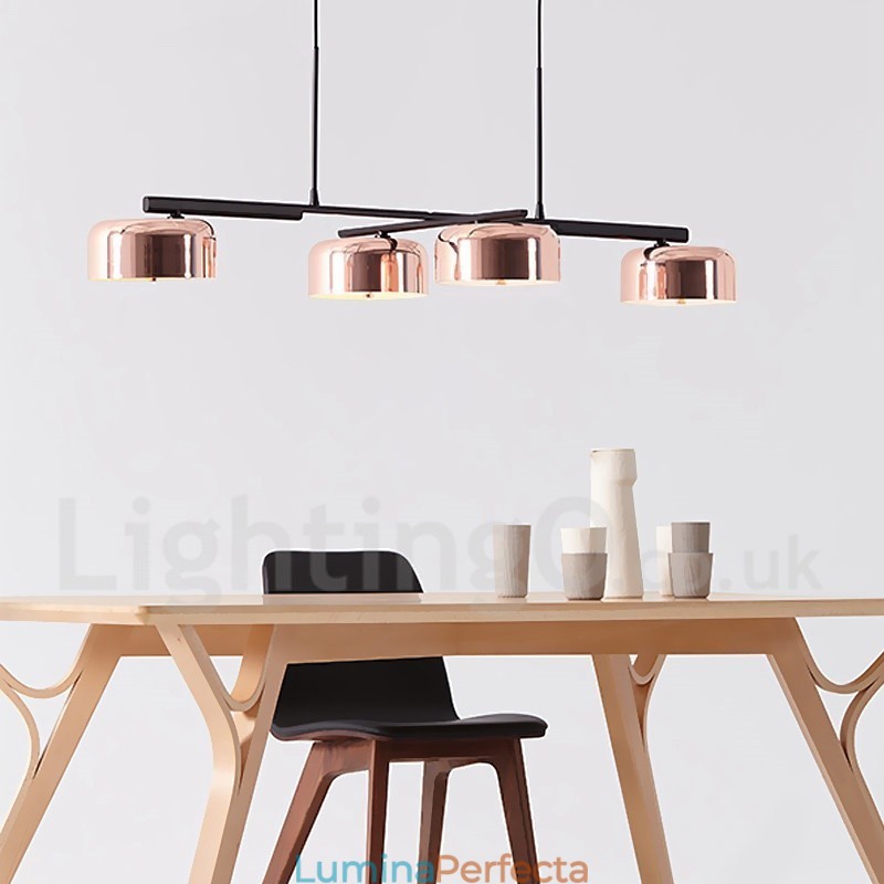 Candelabru cu 4 lumini, un singur nivel, modern și contemporan rotativ