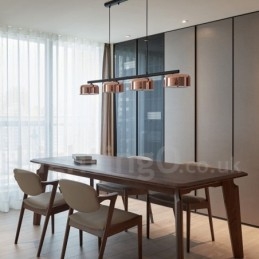 Candelabru cu 4 lumini, un singur nivel, modern și contemporan rotativ