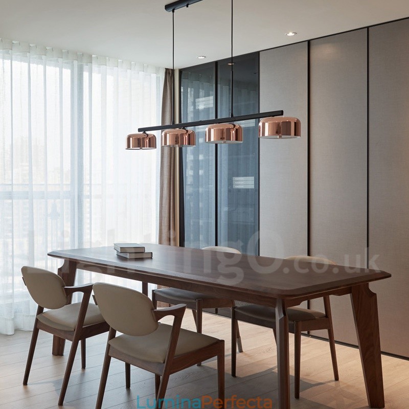 Candelabru cu 4 lumini, un singur nivel, modern și contemporan rotativ