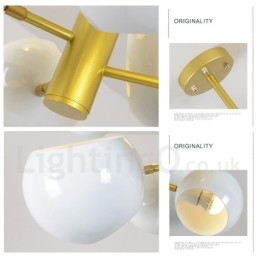 Candelabru alb, 10 lumini, modern contemporan