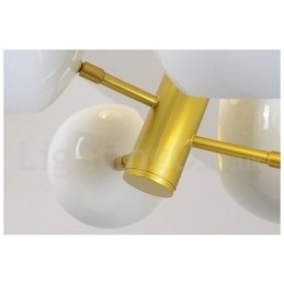 Candelabru alb, 10 lumini, modern contemporan