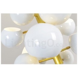 Candelabru alb, 10 lumini, modern contemporan