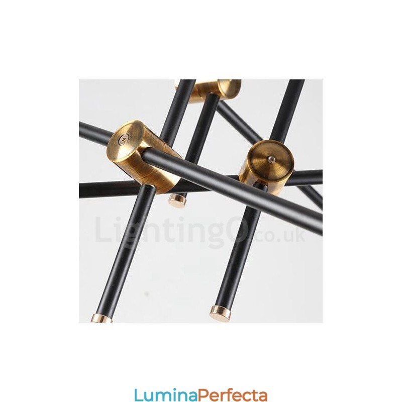 Candelabru modern și contemporan cu 6 lumini și 3 niveluri