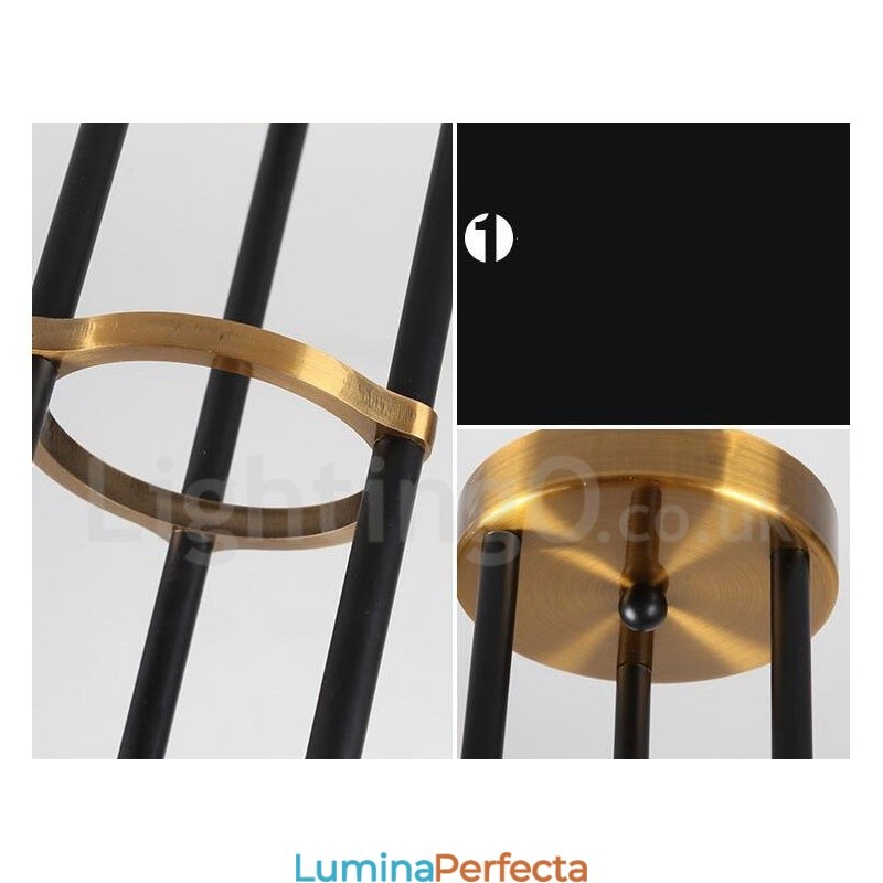 Candelabru modern și contemporan cu 6 lumini și 3 niveluri