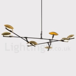 Lampă candelabru modern contemporan cu 8 lumini