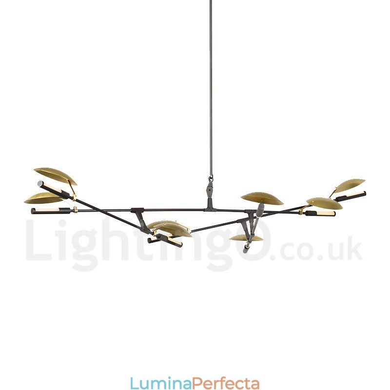 Lampă candelabru modern contemporan cu 8 lumini