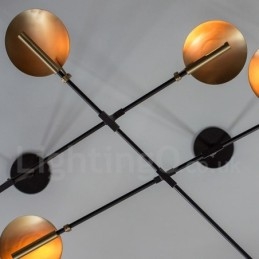 Lampă candelabru modern contemporan cu 8 lumini