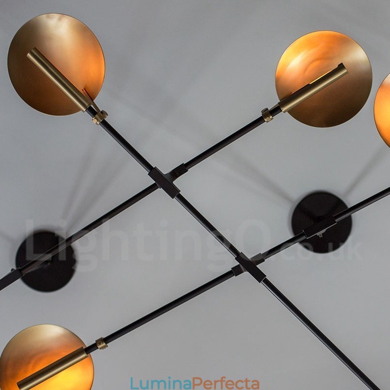 Lampă candelabru modern contemporan cu 8 lumini