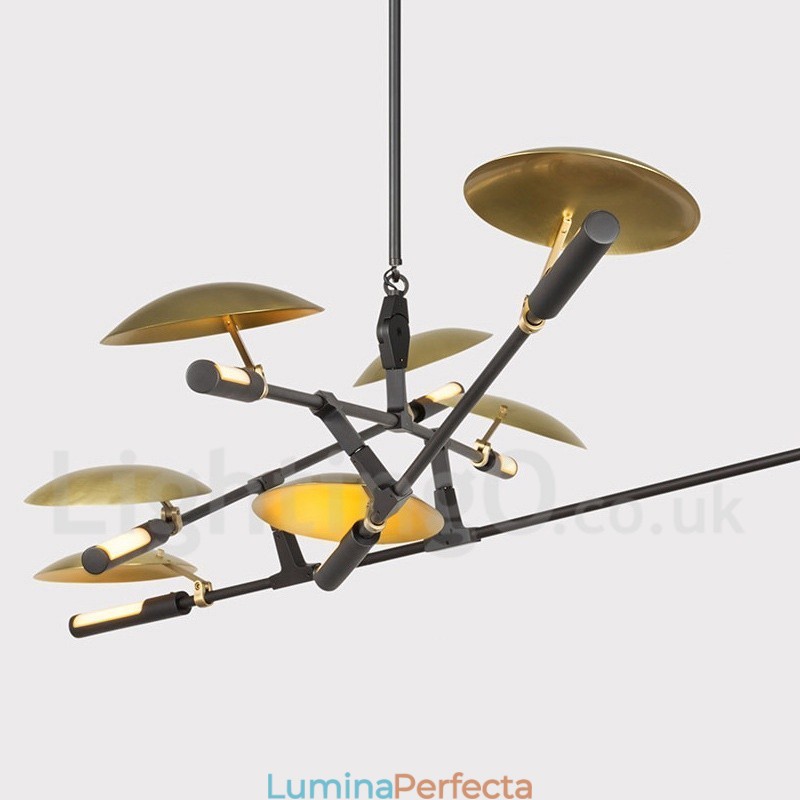 Lampă candelabru modern contemporan cu 8 lumini