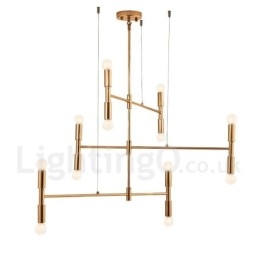 8 lumini 3 nivele candelabru modern contemporan