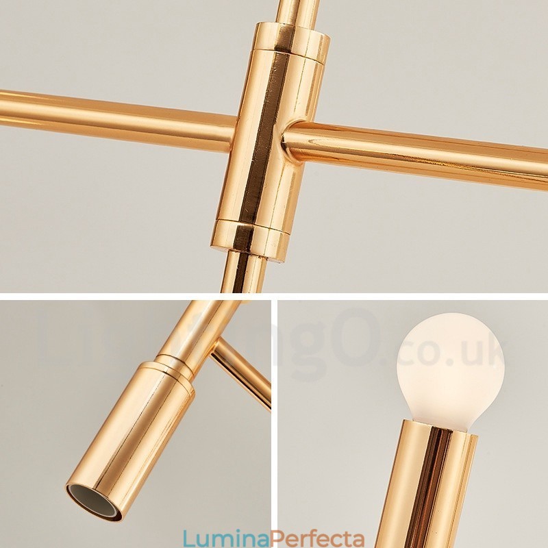 8 lumini 3 nivele candelabru modern contemporan