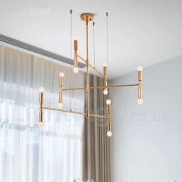 8 lumini 3 nivele candelabru modern contemporan