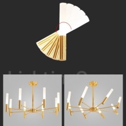 Candelabru modern rotativ cu 8 lumini