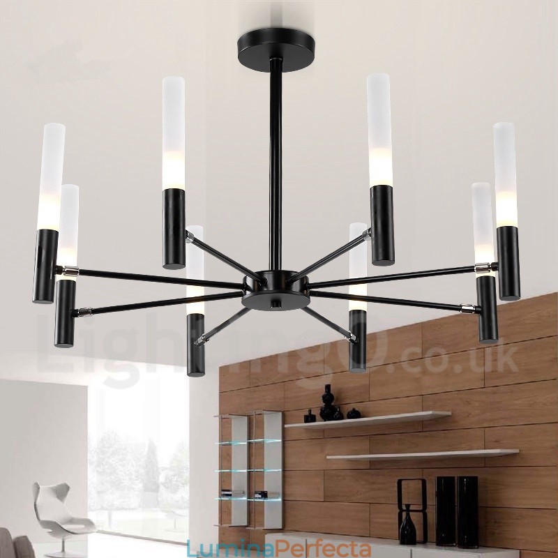 Candelabru modern rotativ cu 8 lumini