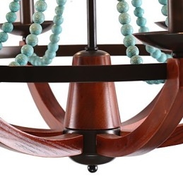 Bohemia 6 lămpi simple europene mediteraneene Țară americană de viață rurală britanică