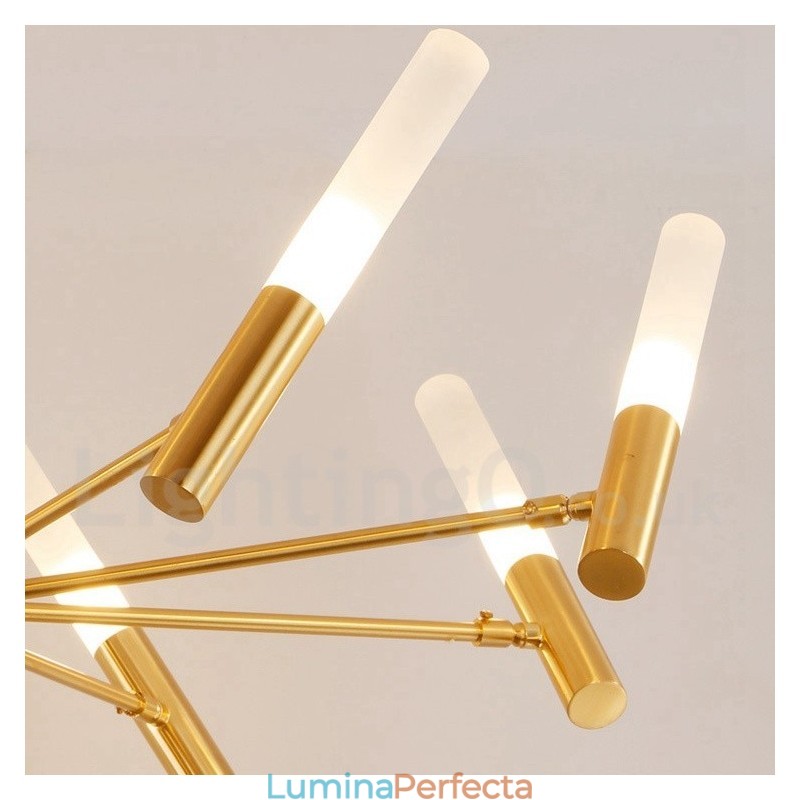 Candelabru modern rotativ cu 8 lumini