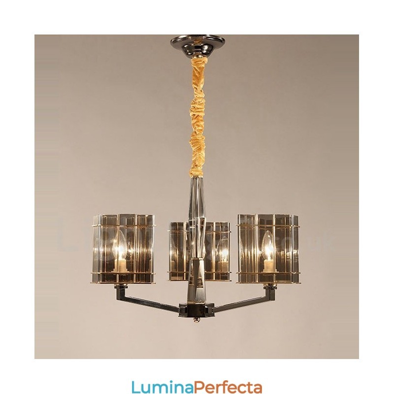 Candelabru modern contemporan cu 3 lumini