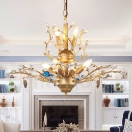60 cm Înălțime 45 cm lățime Candelabru modern modern, cu 7 lumini