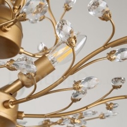 60 cm Înălțime 45 cm lățime Candelabru modern modern, cu 7 lumini