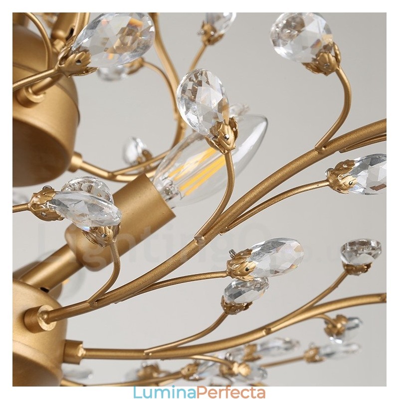 60 cm Înălțime 45 cm lățime Candelabru modern modern, cu 7 lumini