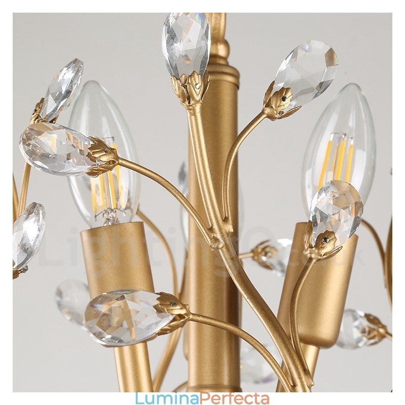 60 cm Înălțime 45 cm lățime Candelabru modern modern, cu 7 lumini