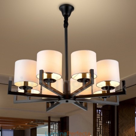 Lampă cu candelabru modern, contemporan, cu 8 lumini Lampă cu candelabru modern, contemporan, cu 8 lumini