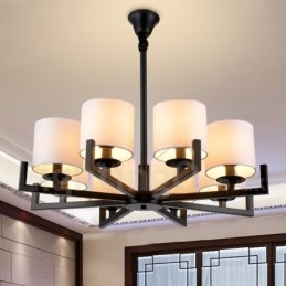 Lampă cu candelabru modern, contemporan, cu 8 lumini
