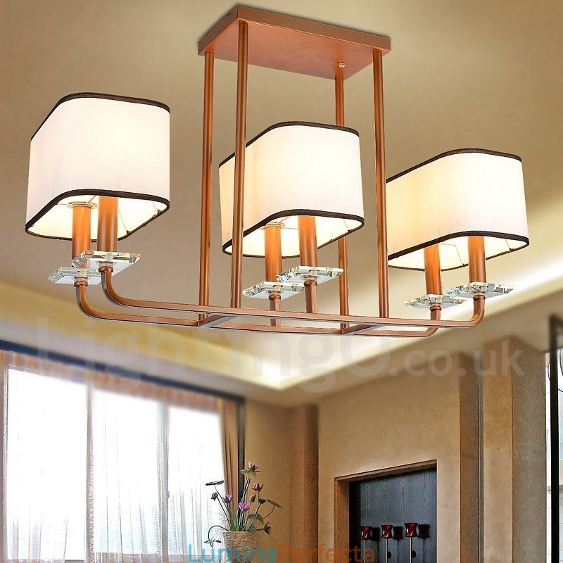 Lampă cu candelabru modern, contemporan, cu 6 lumini